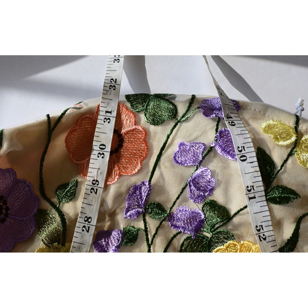 Heidi Floral Embroidered Mesh Mini Dress - Picture 8 of 8